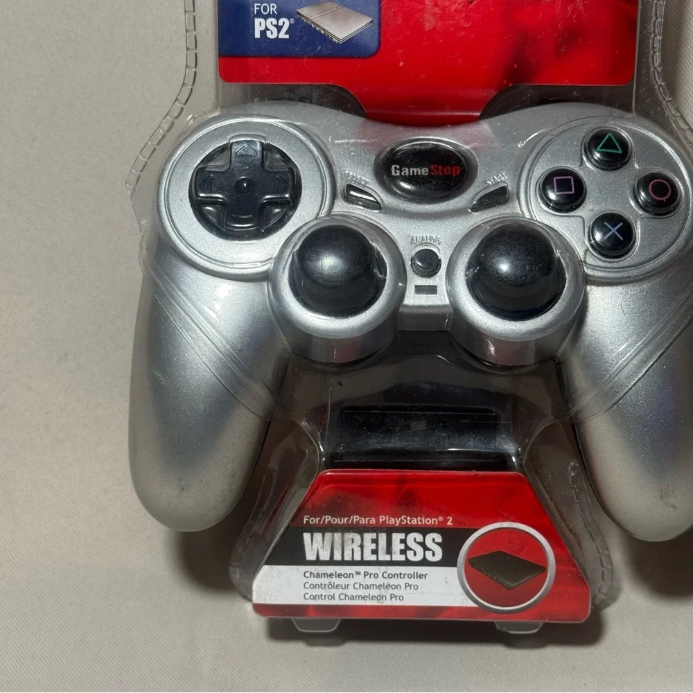NEW PlayStation 2 Chameleon Pro Wireless Controller Silver